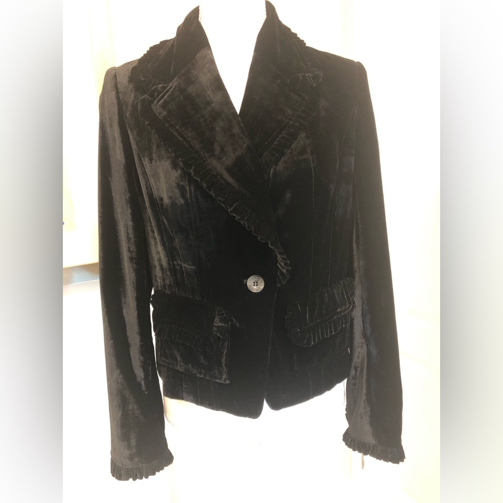 I.N.C International Concepts Crushed Velvet Jacket